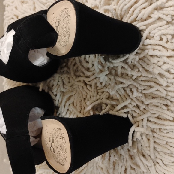 Vince Camuto Tashinta Black Suede Slingback Pointy Toe Heels - Picture 3 of 9